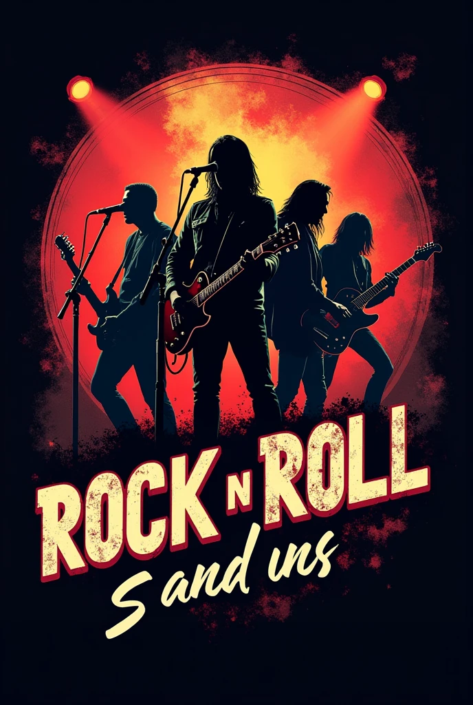 Rock n roll band logo