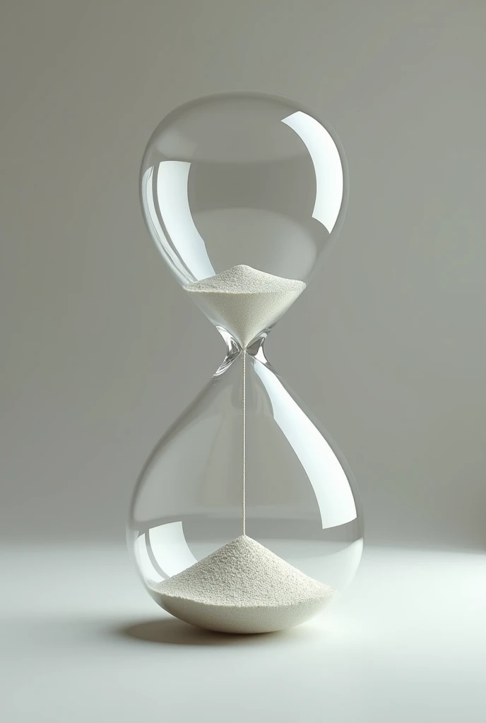 an hourglass without sand