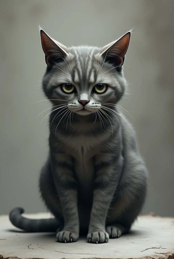 Cat in existential dread