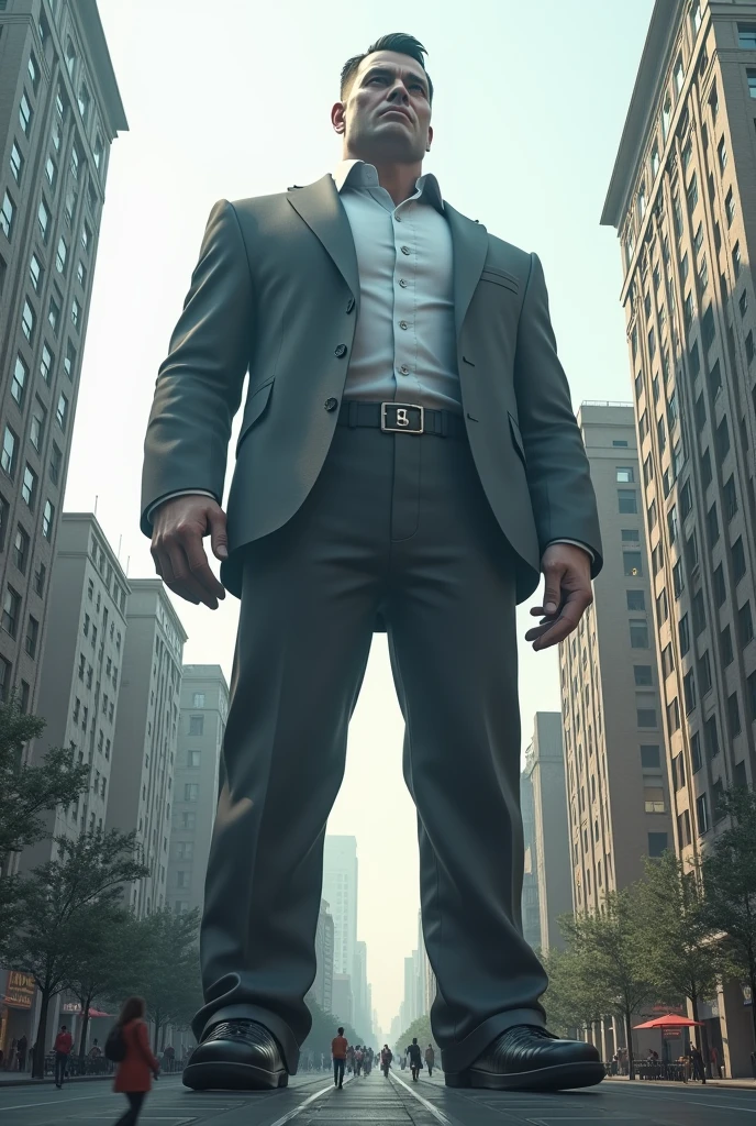 Generates 5-meter-tall people in an ordinary city