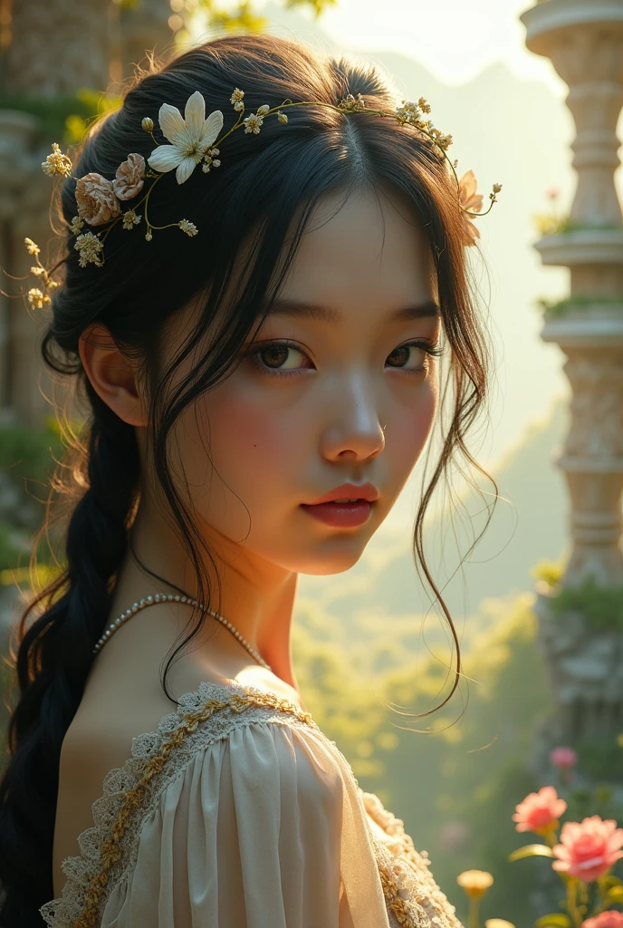 Beautiful girl, Unreal Engine, Greg Rutkowski, Loish, Rhads, Beeple, Makoto Shinkai, and Lois van Baarle, Ilya Kuvshinov, Rossdraws, Tom Bagshaw, Alphonse Mucha, global illumination, detailed and intricate environment