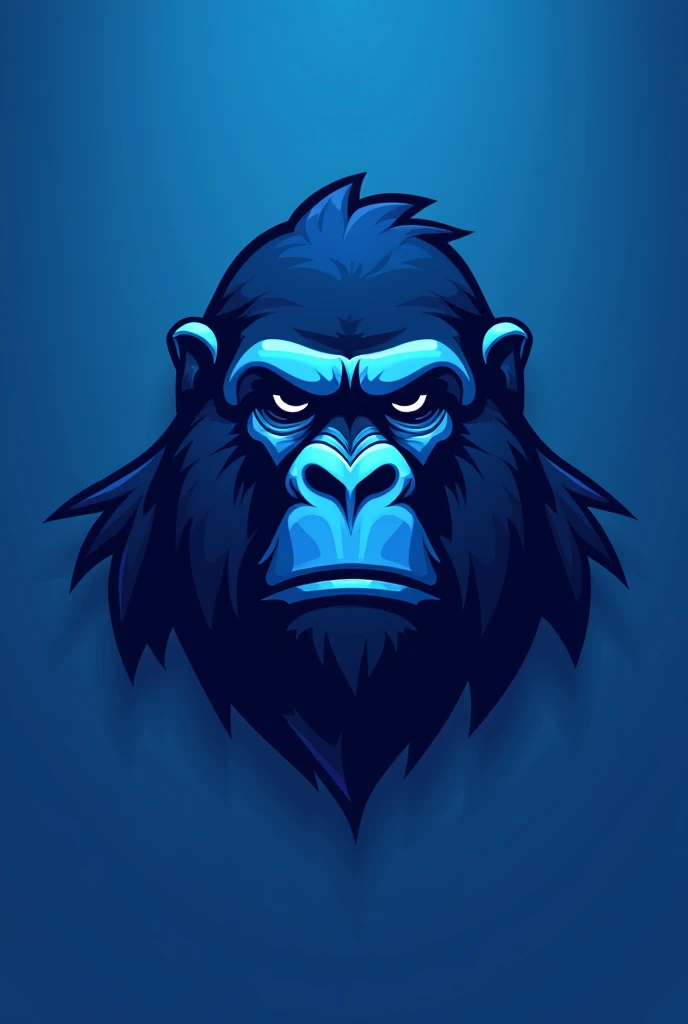 Logo for the gorilla interclass in blue color