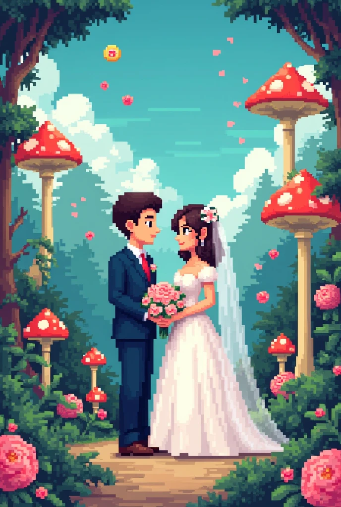 Nintendo style wedding design