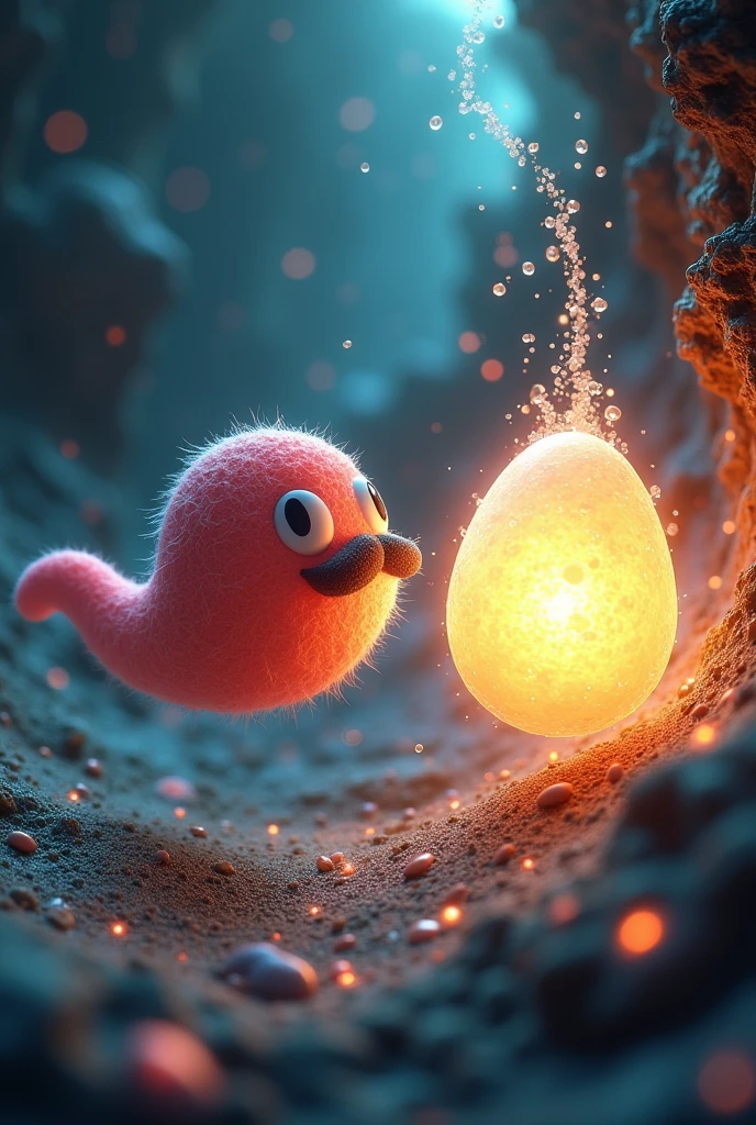 Mario's sperm fertilizes Peach's egg.