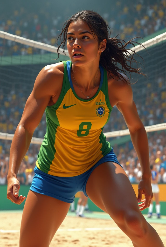 NOT LIKE THAT, she is brazilian and plays volleyball