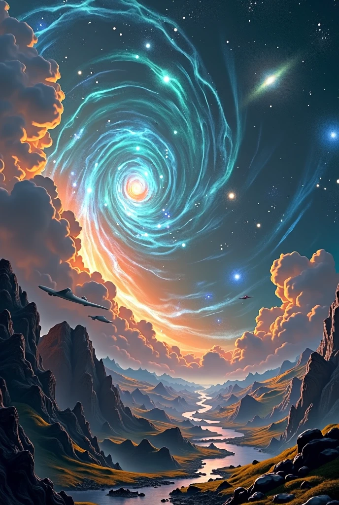 universe Fantasy star star雲 Light Landscape only