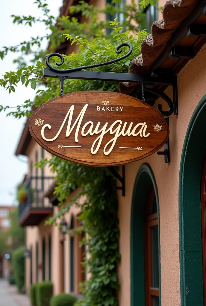 Sign that says "maygua bakery "