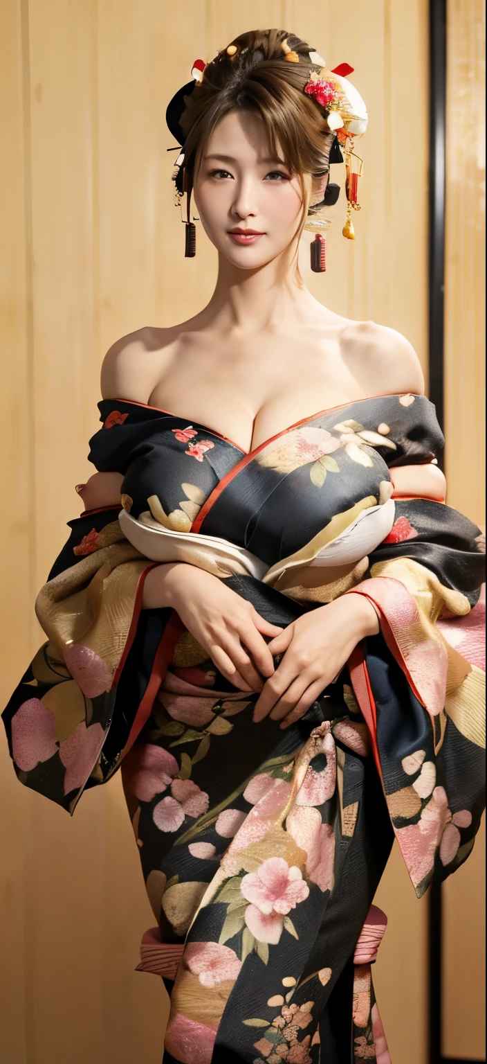 Realistic:1.8、blonde、Italian、Highest quality、1 girl、,Glowing Skin、Big Breasts 、Professional Lighting,Realistic、Perfect body、super high quality、Ultra-high Realistic image quality、Japanese、(Off-the-shoulder short length floral pattern kimono:1.6)、(Huge breasts:1.7)、(Cleavage:1.5)、Tight waist、(blonde:1.3)、(Blurred Background)、(Grin)、、blue eyes、blonde、Tattoos all over the body、Sit with your legs apart、Covered in oil、〔Black pubic hair〕、short hair、Hair tied up、Full body photo、Sexy Face、short hair、 A look of complete lust、(((masterpiece)))、((Highest quality))、((超Realistic))、成熟したwoman、成熟したwoman、perspective、Very detailed、The perfect temptation、Best image quality、Fine-grained image quality、beautiful、European, woman, French, woman Italian, Italian, smile、blue eyes、jewelry, blue eyes, Realistic, High resolution, Soft Light,Hip Up, Glowing Skin, (Detailed face),tattoo, jewelry, , night, blonde, Wavy Hair,attractive appearance, smile, Perfect Style, Perfect balance, 