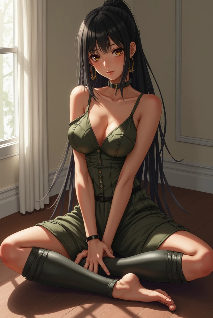 Beautiful woman、Glamour、Muscular、sexy、sit、Spread your legs、Masterpiece、Real People、Female body、balance、Armed female soldier、Noriko Sakai