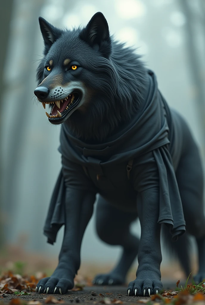 Design a wolf with the black ROMA alternate jogger, imposing, strong, dinga image and special as a cover photo as for a vs. Surreal image, 3d professional looking sideways like for a versus for a fight portal