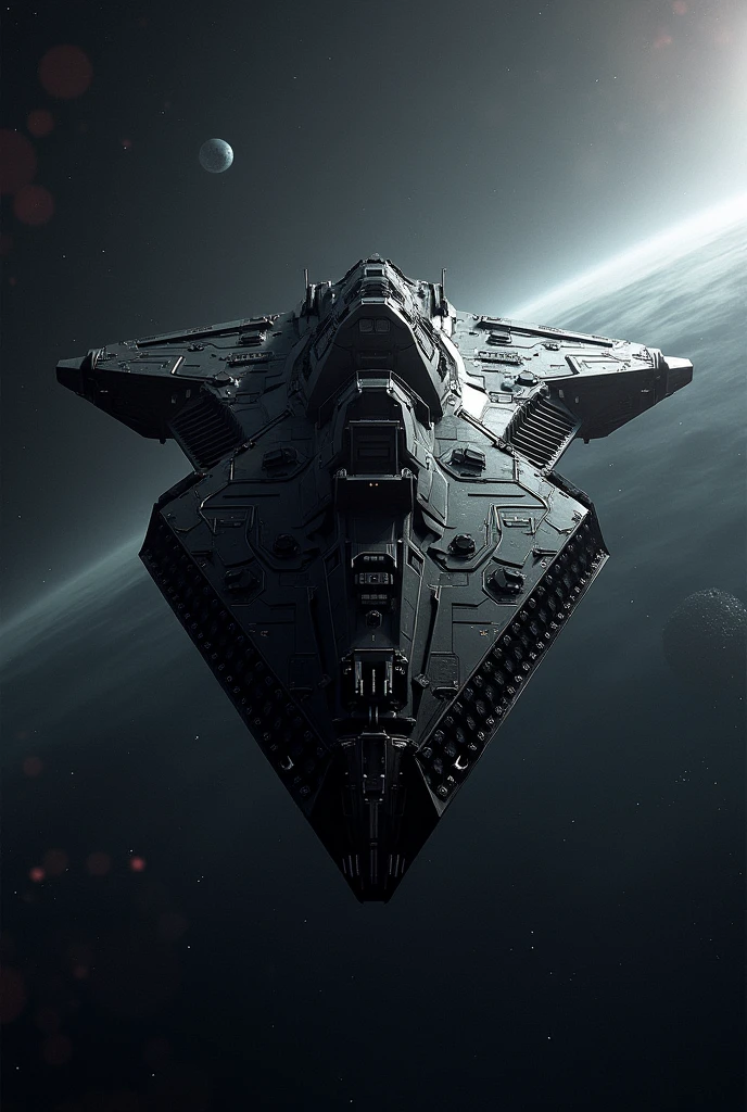 Black Human War Spaceship