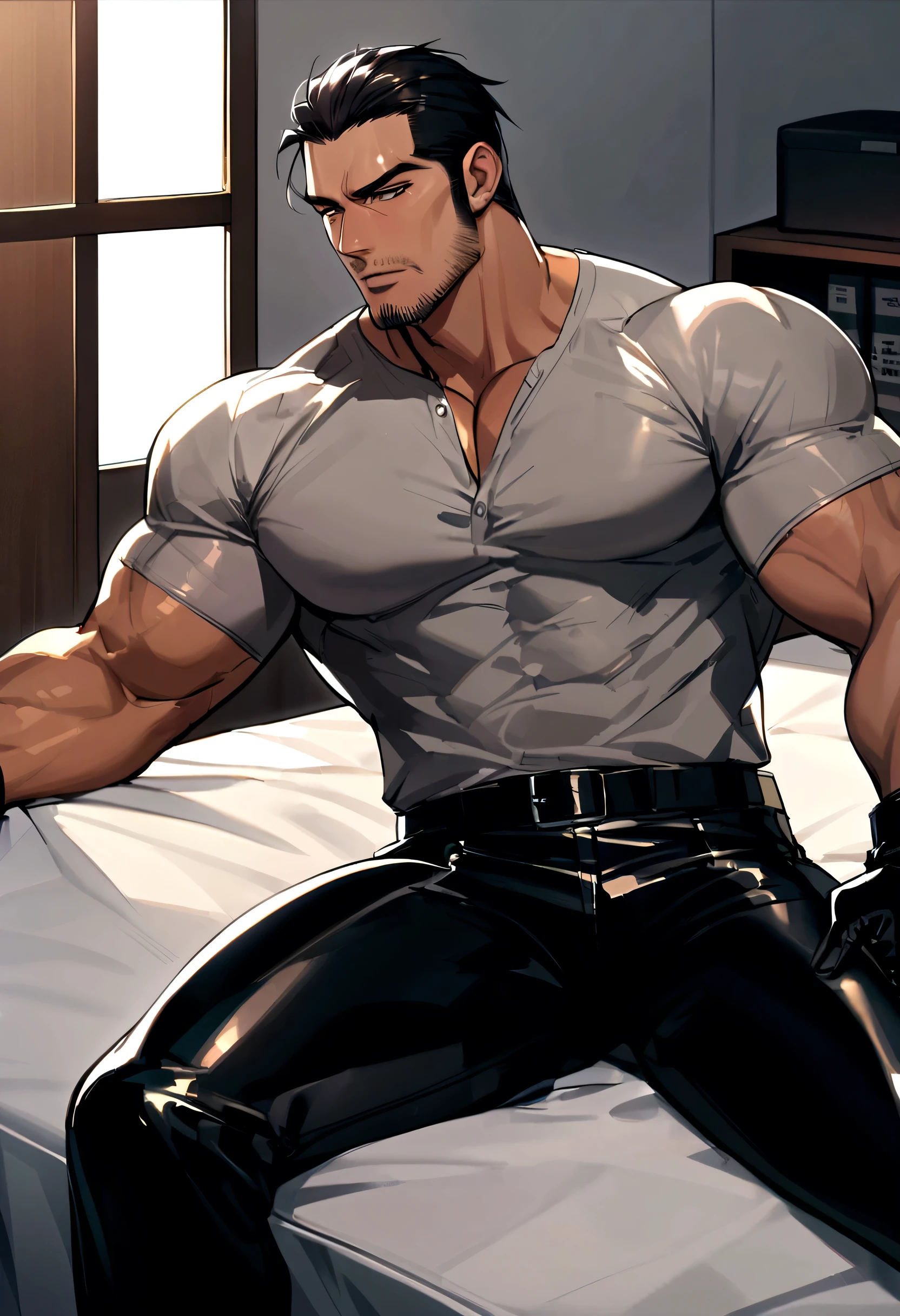 30 years old,daddy,"shiny black suit",leather pants ,Daddy lays down on the bed, k hd,in the office,"big muscle", homosexual ,Bblack hair,asian face,masculine,man strong,the boss is,bonitas,,leather gloves,lewd father,Look ahead,dad is bonitas,dad is bonitas ,dad is "horny dad"
