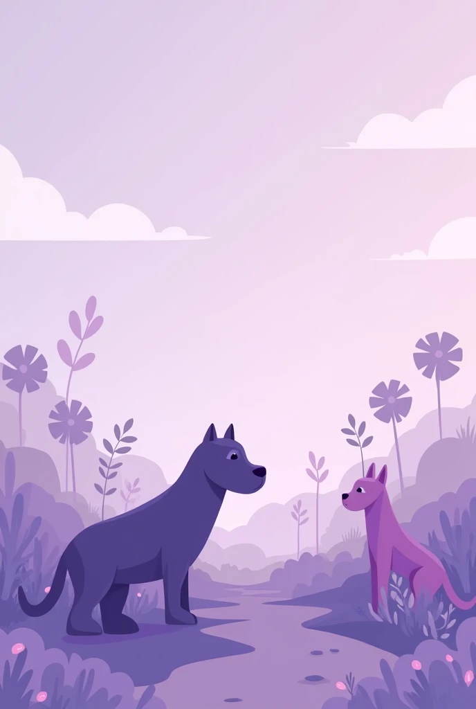Make an animal NGO interface purple with navigation bar