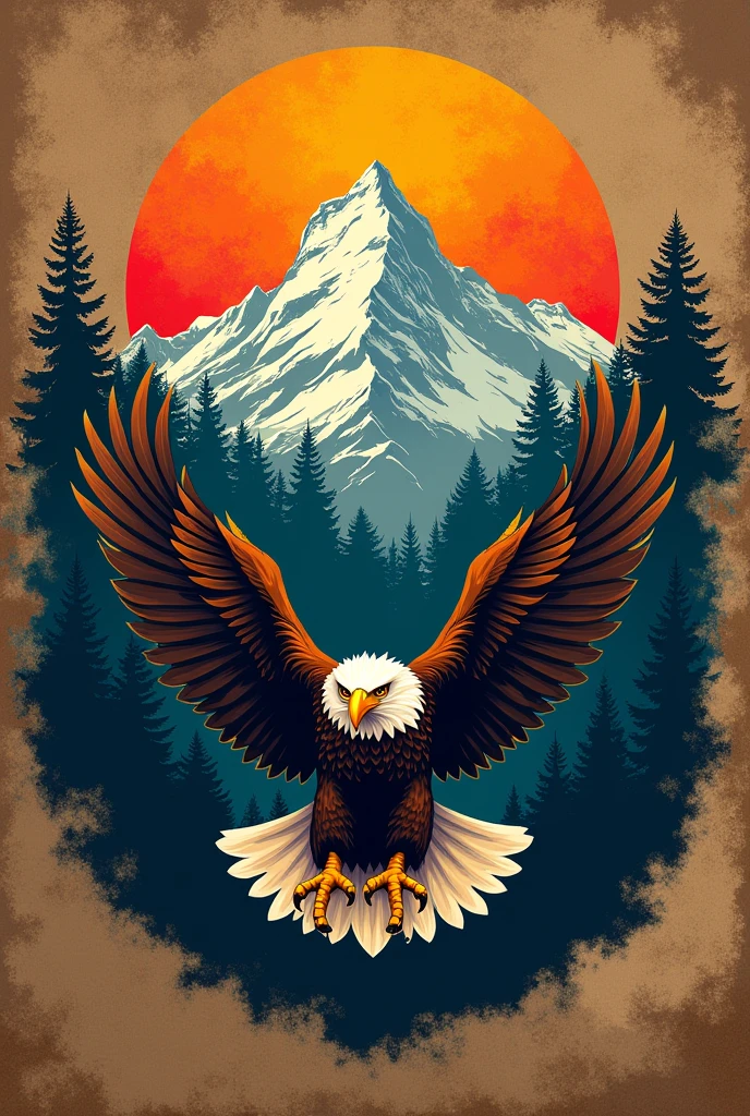 create an emblem that would represent the continent, which is North America. The design of the emblem must incorporate symbols, text, and designs that would showcase and highlight the said continent.