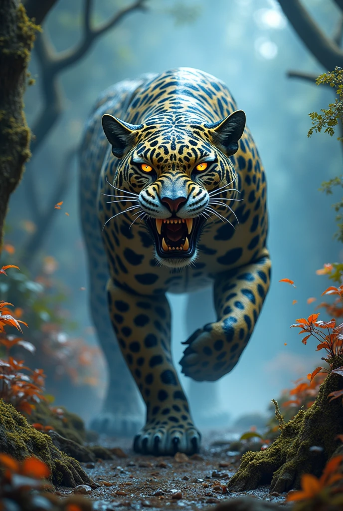 Fusion of a jaguar with a mutant snake