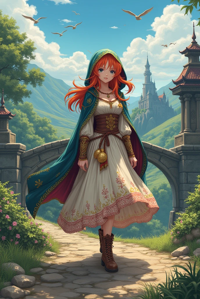 Nami medieval version, anime features in medieval times