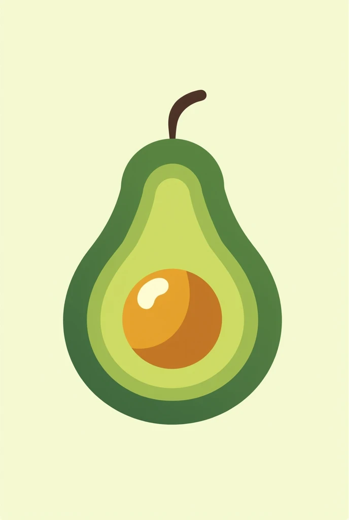 Modern logo with green and gold tones, highlighting its naturalness. For an avocado company