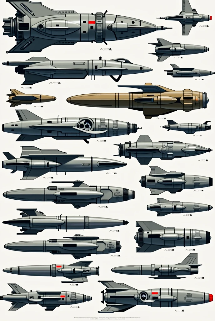 Different styles of human spacecraft