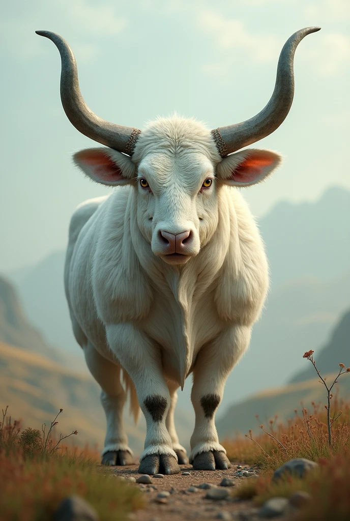 Fusion of a rabbit with a bull

