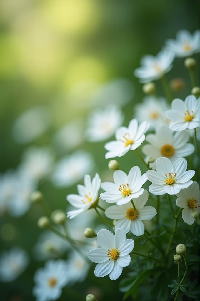 White flower garden