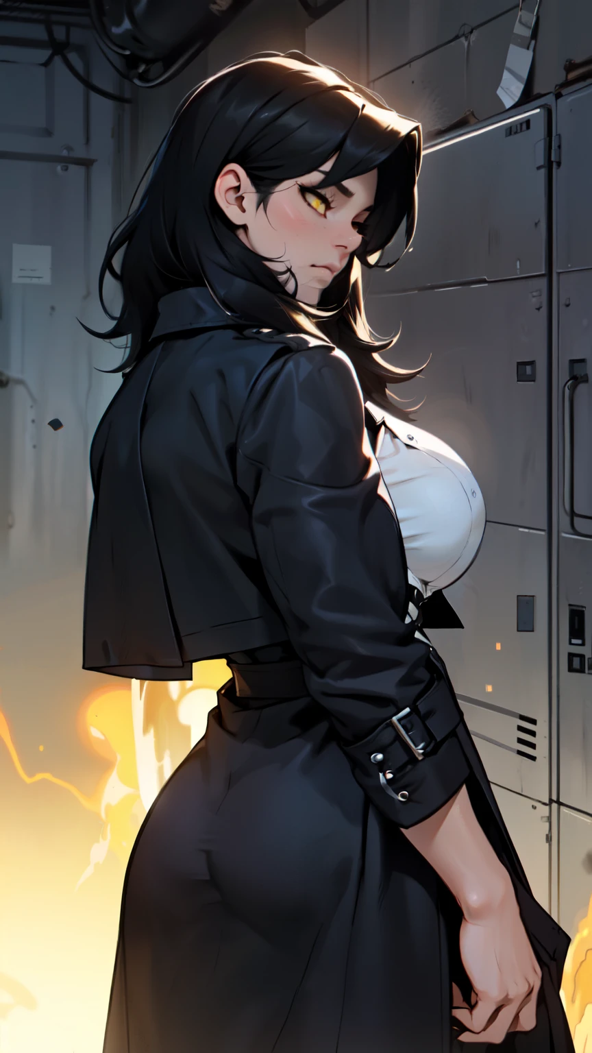 tired black hair yellow eyes pale skin muscular girl toned body large breasts embarrassed huge muscles tired tired dark atmosphere dark atmosphere dark atmosphere dark atmosphere dark atmosphere dark atmosphere dark atmosphere dark atmosphere dark atmosphere dark atmosphere dark atmosphere dark atmosphere feminine huge breasts trench coat rim lighting   