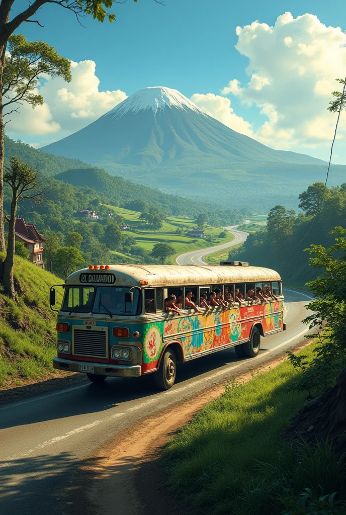 Bus from El Salvador