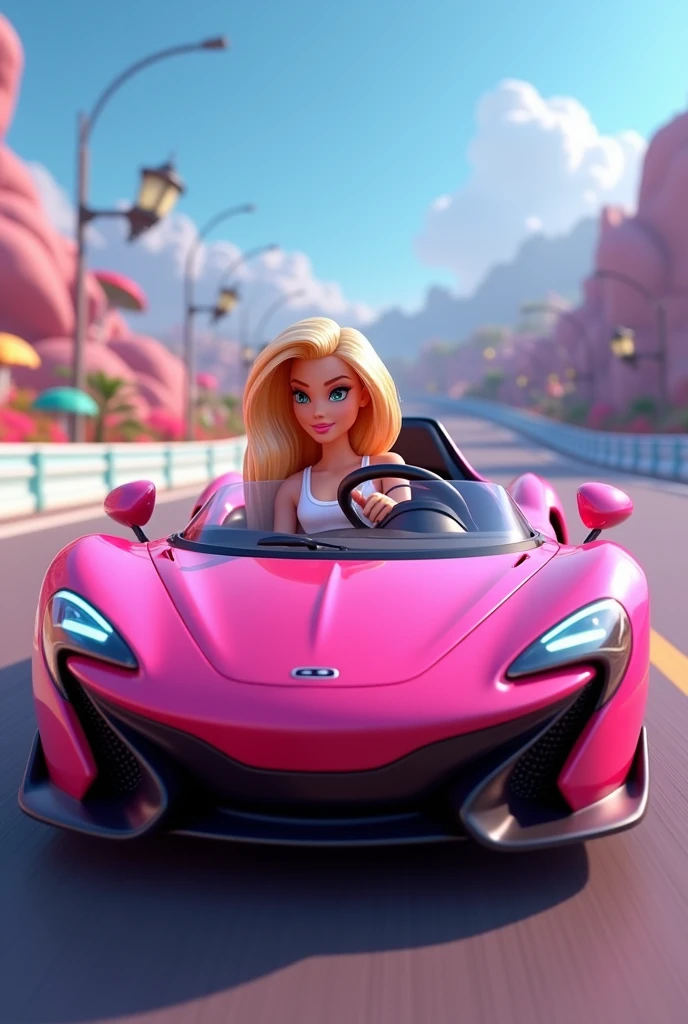 Barbie - Sports Car Animated Image