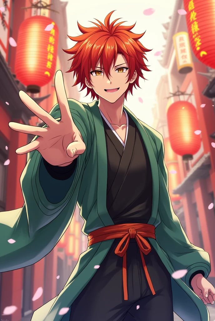 Image of Tanjiro from demon slayer Camado saying happy birthday Armando