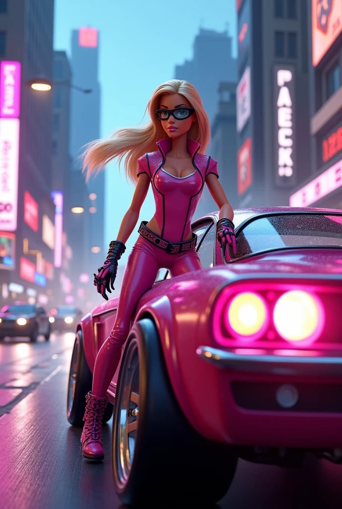 Barbie - Fast and Furious Animated Image