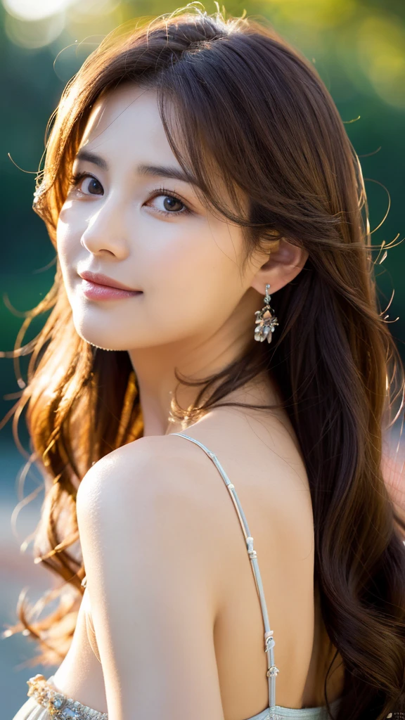 Beautiful mature woman with wavy long hair, Mature Woman, Ultra-high resolution,(Realistic:1.4), ((highest quality)), ((masterpiece)), (be familiar with),