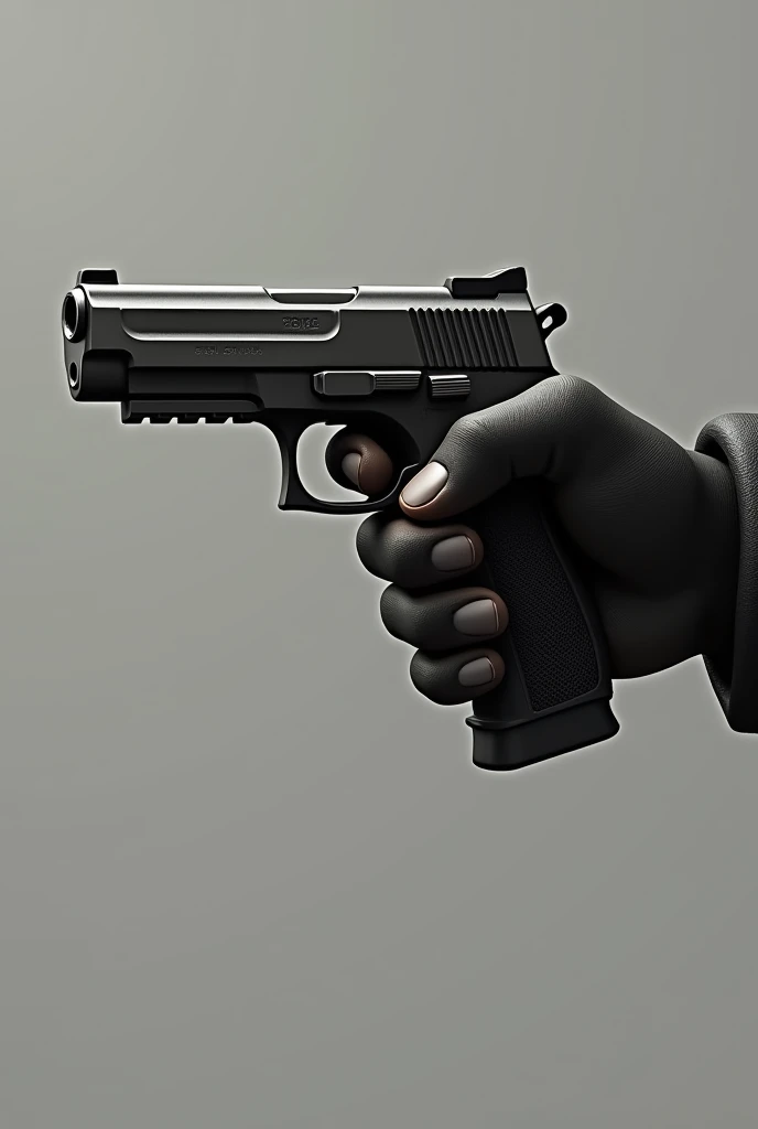 Low ready handgun position, side angle