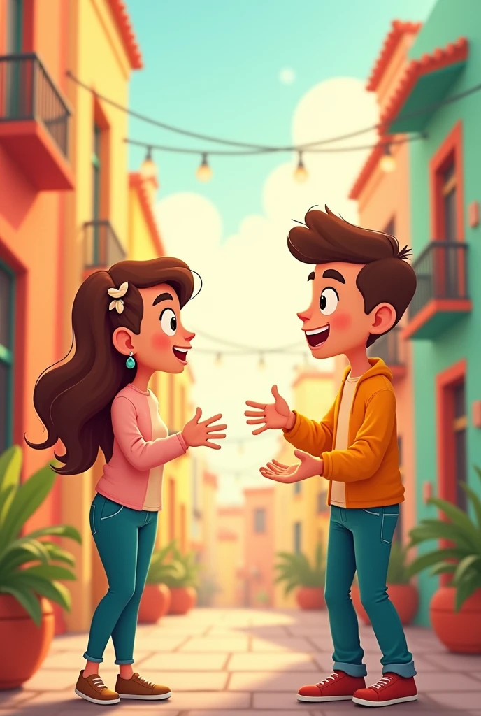 A simple example of assertive communication in Spanish and a nice cartoon