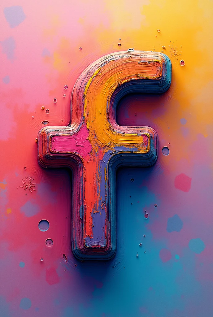 My application is called " f' ", make the logo eye-catching with a vibrant color. This app is about sharing interests, images and to communicate with others and getting a necessary information. Make it easier to draw and colored by oil pastel