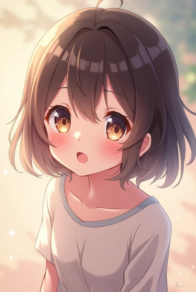 Anime girl blushing