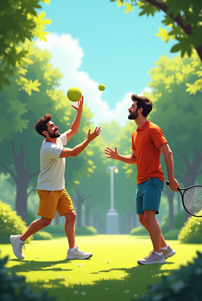 Cristian likes to play ball but Israel likes to play tennis 
