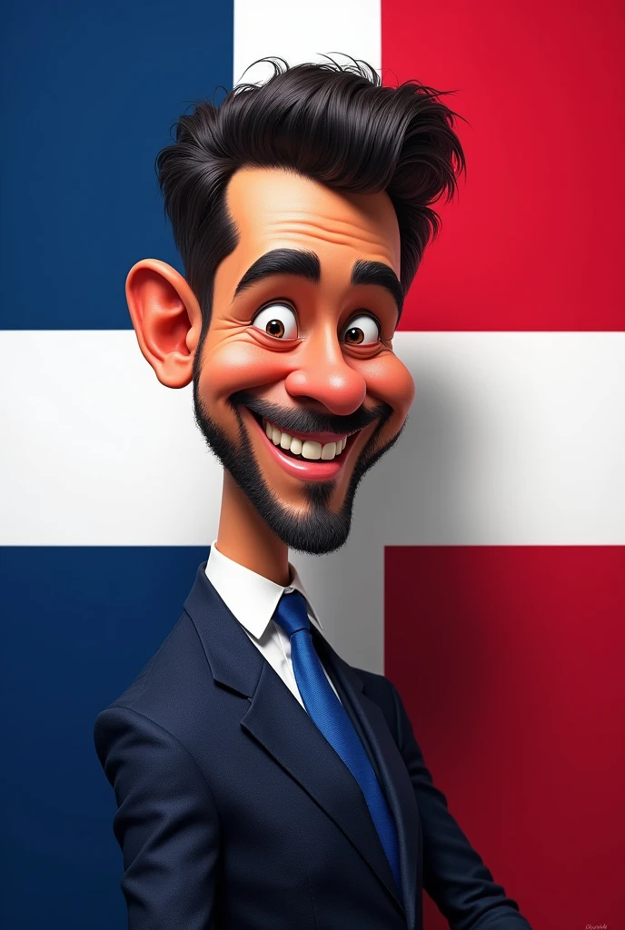 A Photo To Put As A Profile On Facebook, The Page Is Called Mr.. Dominicano🇩🇴 Quiero Un Estilo De Meme O Con Él Nombre Ya Mencionado Una Foto Artificial, Fix The Flag