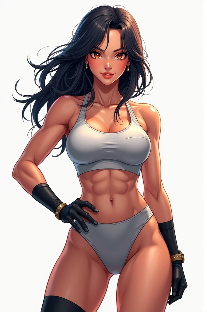 Sexy anime girl athlete
