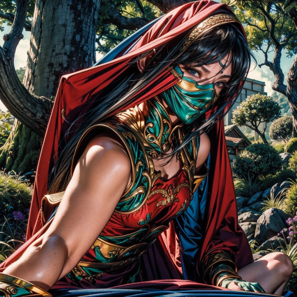 Insane (Masterpiece, extremely detailed CG, sharp line),unparalleled deedlit, offcial art, Colorful, Beautiful Japanese anime style,Extremely detailed eyes and face,Sharp pupils,realistic pupil,In the woods、cabellos largos dorados,ears of elf,Black lace panties,Slender thighs、 Secretly、squirting、convulsion、cum on、spread their legs、squatt、it feels good、ahe-face、agitation、Intense masturbation、 varies multi etc. --v 6 --s 1000 --c 20 --q 500 --chaos 100