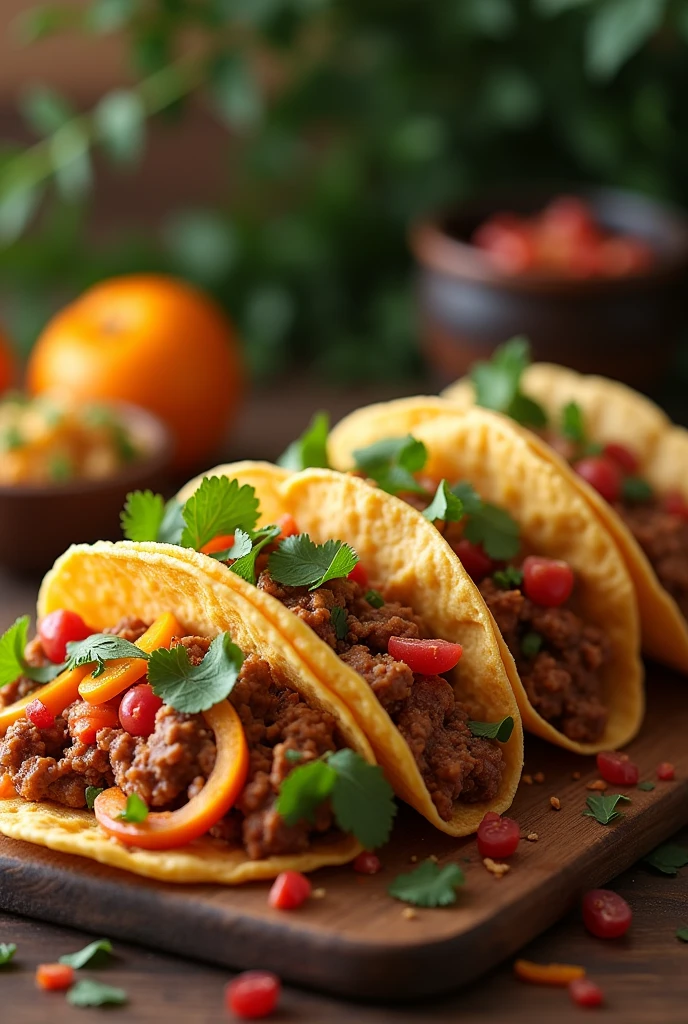 Attractive slogan in image for a taco company "Tacos Laying Down" Considering that the name is inspired by the musical genre of Corridos Tumbados, give me an attractive essence