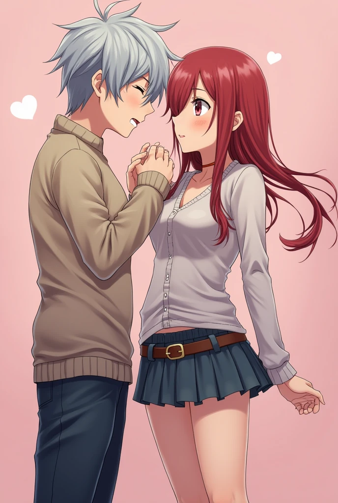 Anime boy and girl having sex
