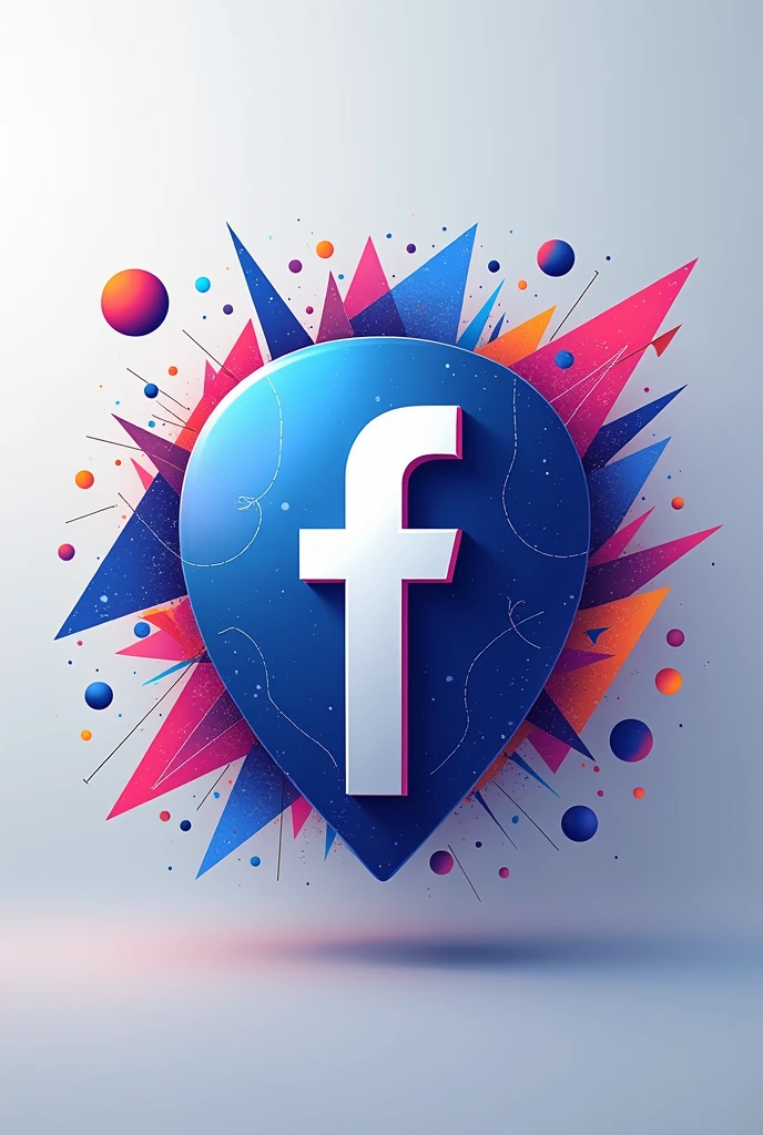 Facebook cover symbol of marketing