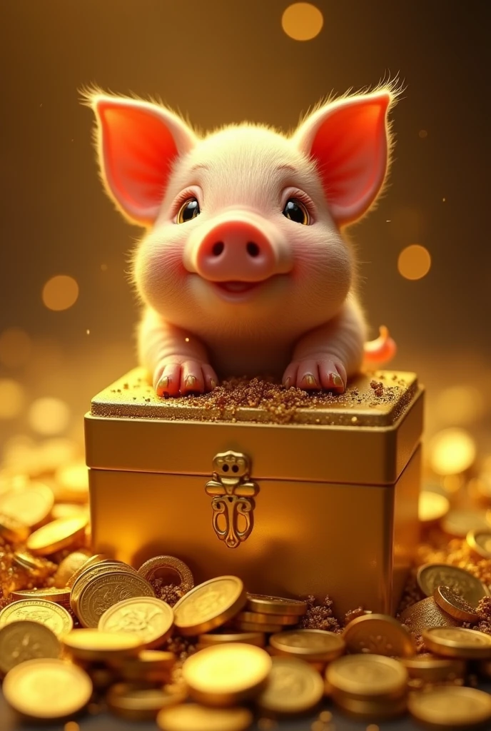 Pile of gold, Gold coins, ((pig)), Gold coins이 하늘에서 쏟아진다. Dazzling golden, golden light, The Golden Box, Gold Coin, 