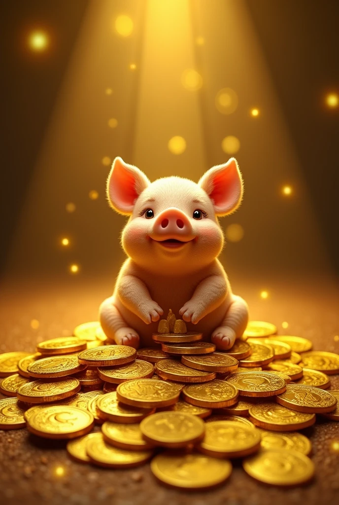 Pile of gold, Gold coins, ((pig)), Gold coins이 하늘에서 쏟아진다. Dazzling golden, golden light, The Golden Box, Gold Coin,