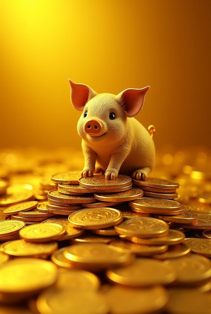 Pile of gold, Gold coins, ((pig)), Gold coins이 하늘에서 쏟아진다. Dazzling golden, golden light, The Golden Box, Gold Coin,