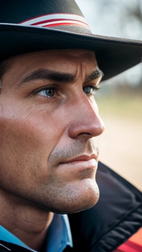 An Arenberg man focus on the face