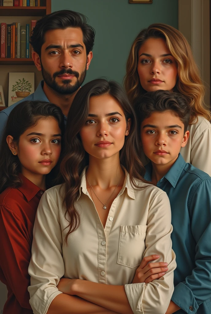 Clara comes from a middle class family, with working parents and a younger brother, rafael, who studies engineering. Your parents, Anna and Roberto, always supported her, but sometimes they worry about the intensity with which Clara pursues her career. They live in a quiet neighborhood on the outskirts of the city., in a simple and welcoming house, where Clara grew up.
