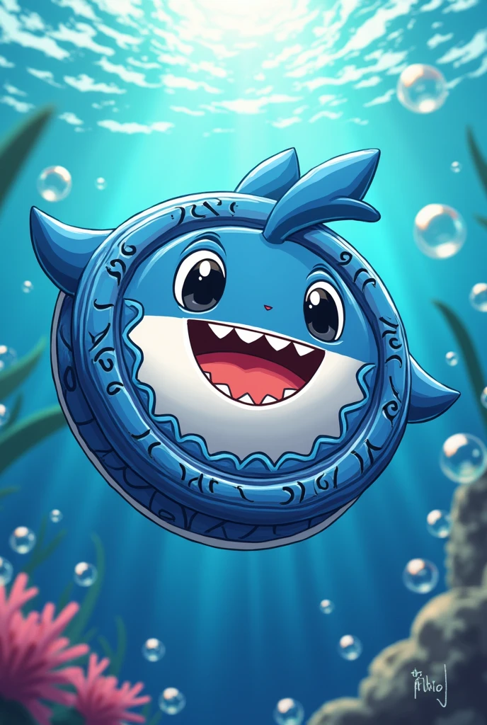 Anime yo-yo with cute shark details