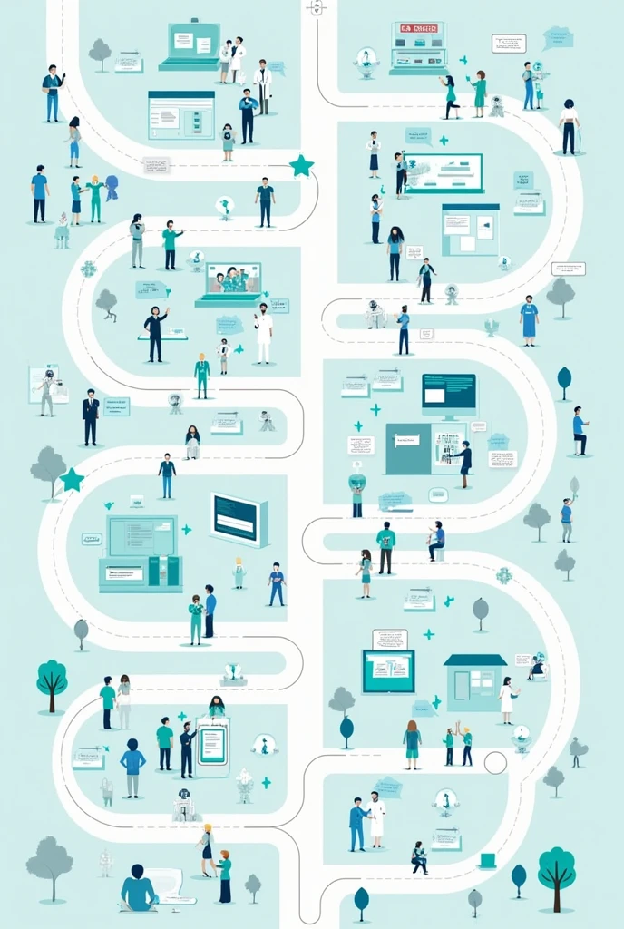 Create a small mind map of some process you know from your field of study., describing the entire step by step, from the patient&#39;s arrival to departure. (In the language Portuguese Brazil)