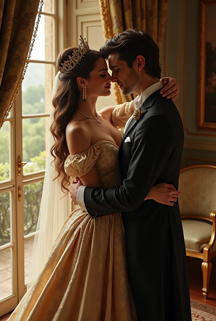 An queen with her lover