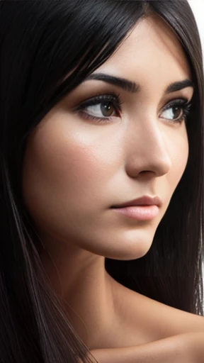 A woman Asamoneus focus on the face